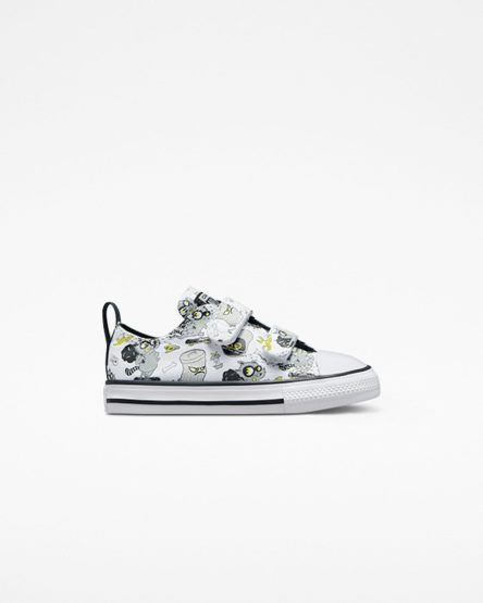 Zapatillas Bajas Converse Chuck Taylor All Star Easy-On Raccoons Niño Blancas Negras Gris | PE 024W87